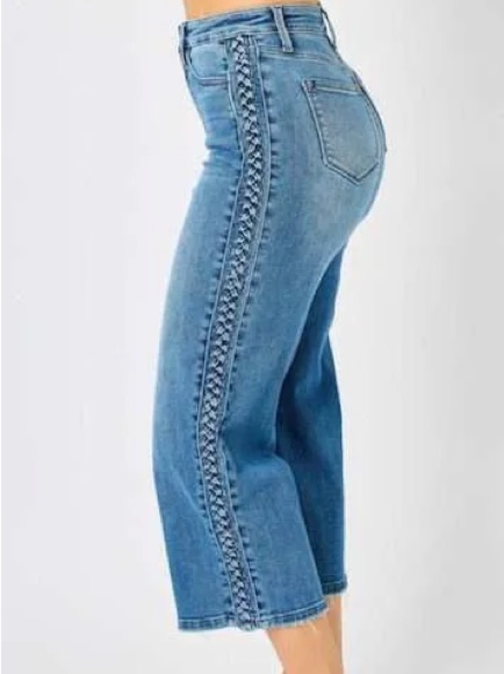Judy Blue Cropped Jeans Women's Denim Crop Stretch Jeans 7/28